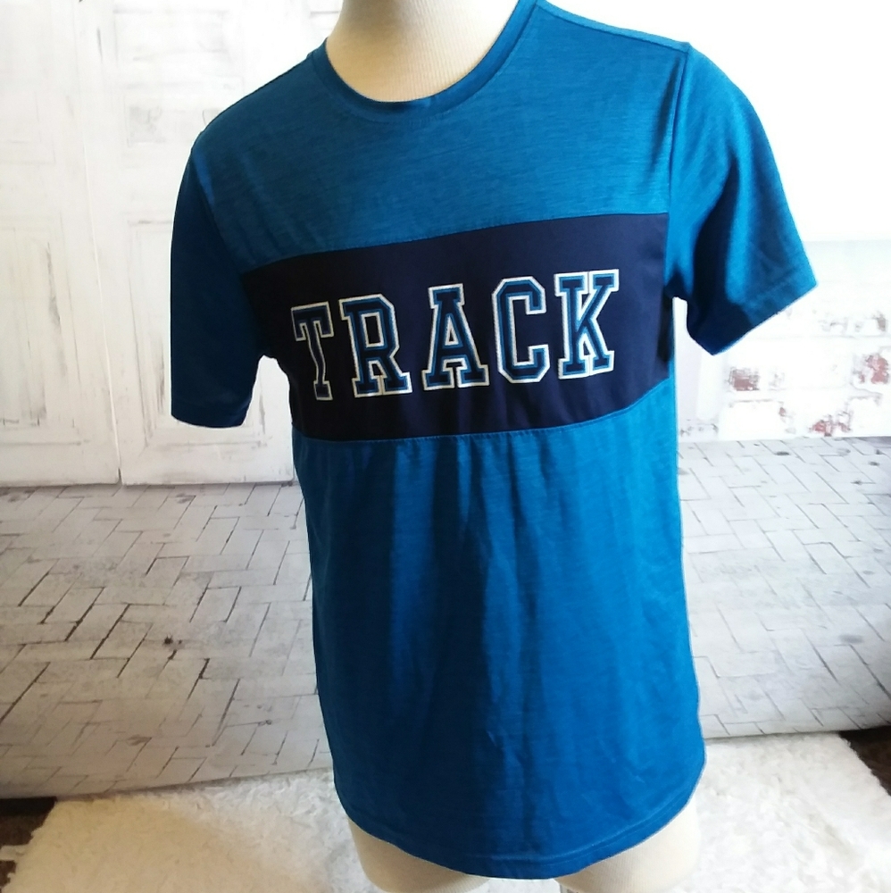 Old Navy Active blue Track graphic tee shirt - Picture 1 of 6